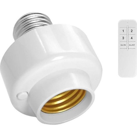 Douille de lampe sans fil Wi-Fi Smart E26 E27 avec télécommande et minuterie via application (1/5)