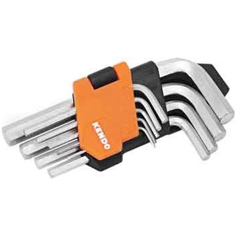 SET CHIAVI MASCHIO ESAGONALI KENDO 9 PEZZI 1,5 2 2,5 3 4 5 6 8 10 mm