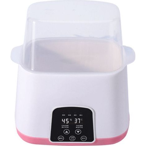 Chauffe-Biberon - Chauffage Rapide Et Maintien Au Chaud - Compatible Col Large Et Etroit - Rose - ABS - 19 X 14 X 24 Cm (1/4)