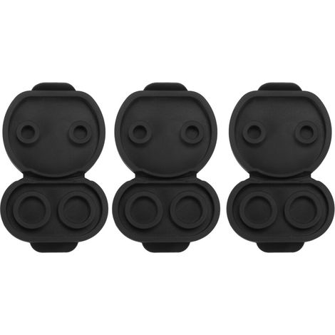 3 fundas protectoras de silicona a prueba de polvo para el puerto de carga del Model 3 (2017-2020) (versión europea). (1/2)