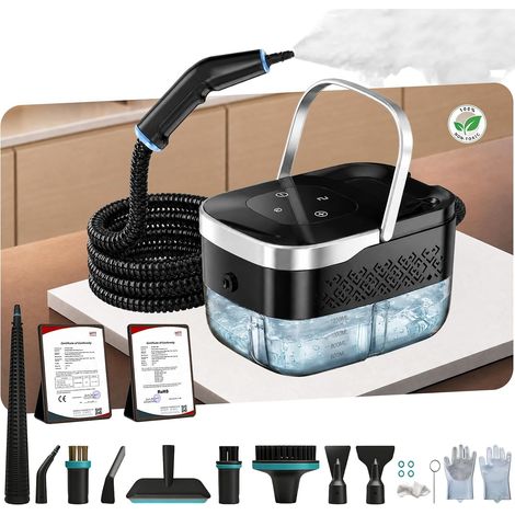 Nettoyeur à Vapeur, 2500W 4 Bar Nettoyeur à Vapeur Manuel Polyvalent (1/5)