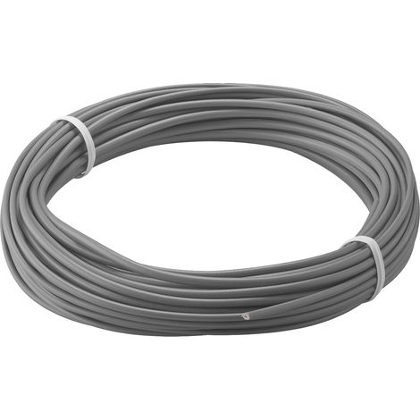 GOOBAY Câble multifilaire en cuivre 55047, 1x 0,14 mm², isolé, 10 m, gris (1/5)