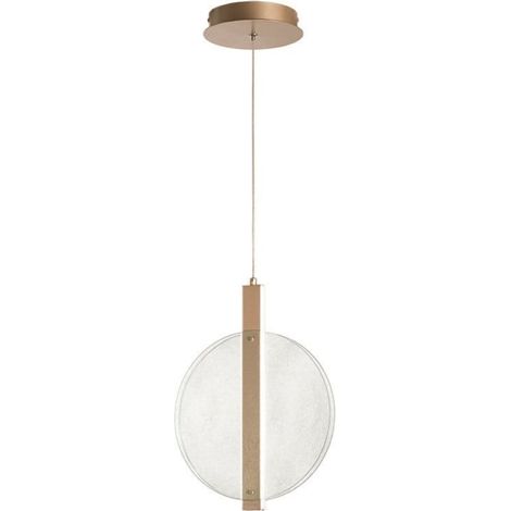 Lampada a sospensione LED JUIS in vetro texturizzato TRASPARENTE Piccolo 30 cm (1/4)