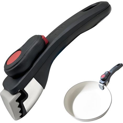 Poignee Casserole Universelle, Poignée Amovible Universelle Pour Poêles Et Casserole Manches Détachables - Manche Verrouillage Et Bouche Denté, Portable Pour Cuisine Restaurant Hôtel (1/5)