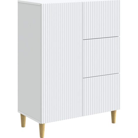 Sideboard mit Schubladen Weiß 66 x 34,5 x 90 cm Holzwerkstoff vidaXL