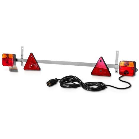 Luces de Remolque, con Modos Luz de Freno, Giro, Trasera, Matrícula, Kit de Iluminación Impermeable y a Prueba de Polvo con Arnés de Cableado para Barco y Autocaravana, 1620 x 75 x 205 mm (1/5)