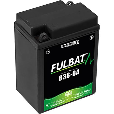Fulbat – Batterie moto Gel 6V 13Ah – Technologie gel pour démarrage rapide – Compatible avec modèles B38-6A – Longue durée de vie
