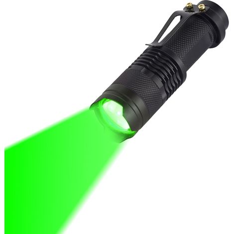 Lampe Torche Rouge, Lampe de Poche Rouge LED, 3 Modes, Étanche, Portable, Zoomable Lampe Lumiere Rouge pour Camping, Pêche, Astronomie (Lot de 5) (1/5)