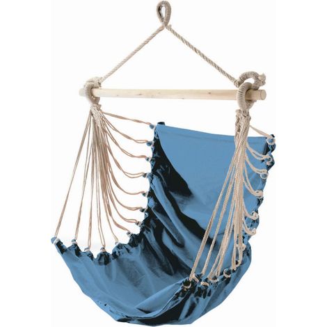 Hängesitz Fashion Aqua, blau aus Baumwollgewebe, bis 110kg
