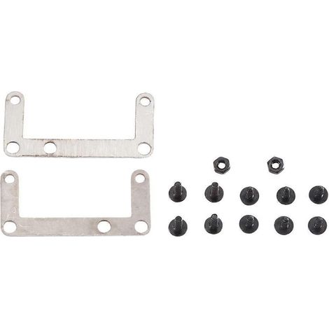 Support de rehaussement métallique pour boîte de vitesses à 2 rapports, compatible avec les voitures RC MN D90, D99S, MN99S, WPL C24 et B24 (pièces de rechange). (1/4)