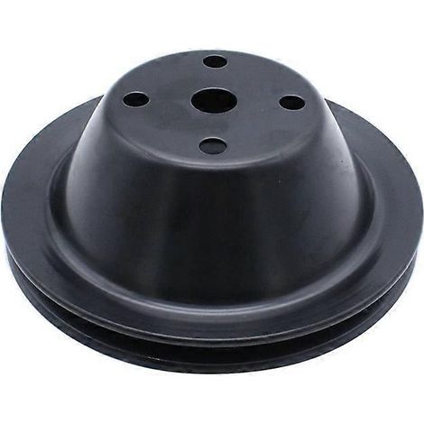 Poulie de pompe à eau longue en acier à gorge unique de 6,3 pouces de diamètre extérieur pour Chevy SBC 262 265 267 283 302 305 307 327 350 400 (1/5)