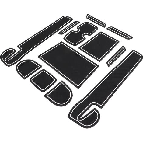 12 tapis de tableau de bord, noir et blanc, pièces de rechange flexibles pour Suzuki Swift 2018‑2020 (1/5)