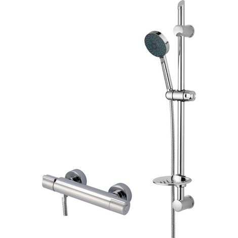 Système de douche thermostatique Entaro barre de douche 900 mm