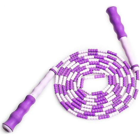 Corde à sauter avec perles, corde à sauter ajustable pour adultes et enfants, corde à sauter rapide et anti-nœuds pour l'entraînement de boxe Double Dutch, le fitness et la perte de poids (1/5)