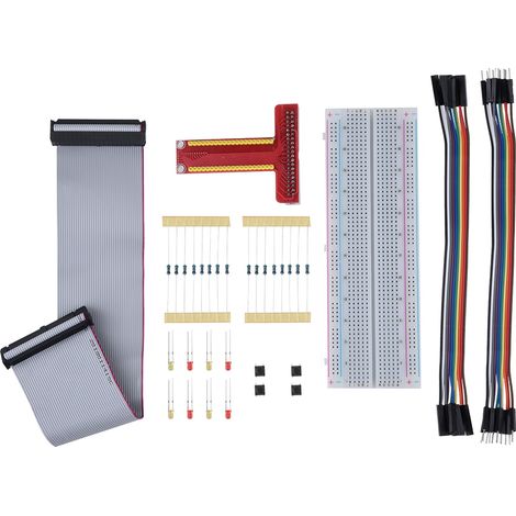 GPIO-Kabel für Steckbrett, T-förmiges Verlängerungsset mit Adapter für Raspberry Pi (1/5)