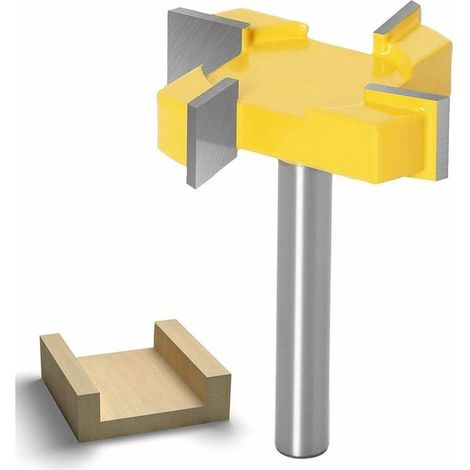 Fraise CNC à défoncer 8 mm, queue T pour planches Spoilboard, carbure de tungstène, lot de 1 pièce (1/5)