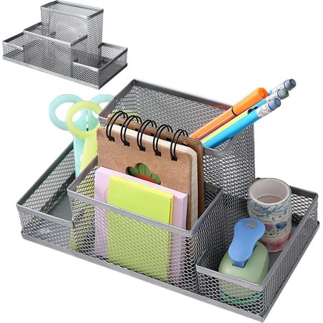 aus Netz Stifthalter aus Metall Schreibtisch Organizer