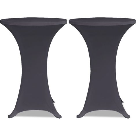 Maison Exclusive - Copertura Elastica per Tavolo 70 cm Antracite 2 pz