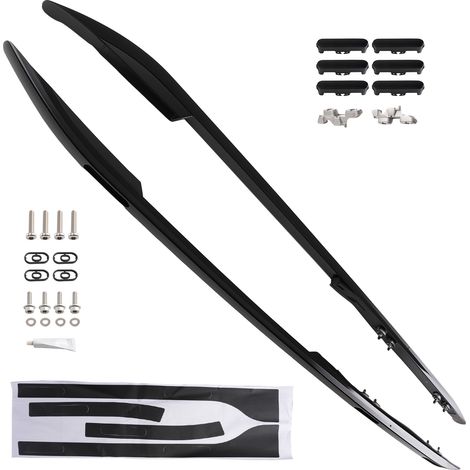 Pair For 2017+ Land Rover Discovery 5 L462 Roof Rails Rack Bars Aluminium Black (1/5)