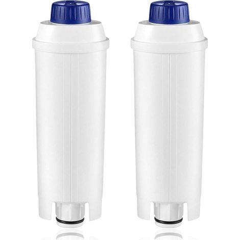 Filtre à eau pour cafetière - réduit le calcaire et les impuretés, améliore le goût du café, installation facile, adoucit l'eau, filtre à eau compatible avec la cafetière DeLonghi DLSC002 - 2 pièces (1/5)