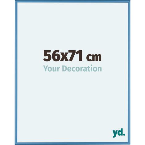 yd. - Cadre photo 56x71 - Bleu Acier - Aluminium - Kent (1/5)