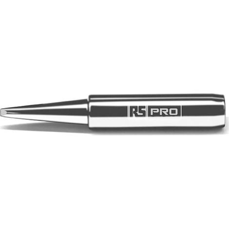 Panne de fer à souder RS PRO RS PRO, Ciseau droit, série AT, 1,6 mm, pour Fers et stations de soudage de RS Pro ( Prix pour 1 )