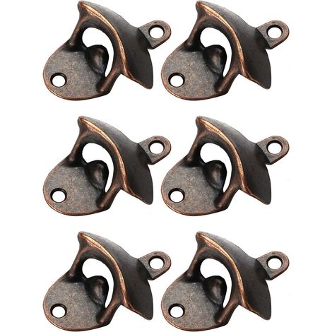 Vintage 10-teiliges Set robuster, langlebiger Wandflaschenöffner aus Metall für Bierflaschen, Bar, Restaurant, Zuhause (1/5)