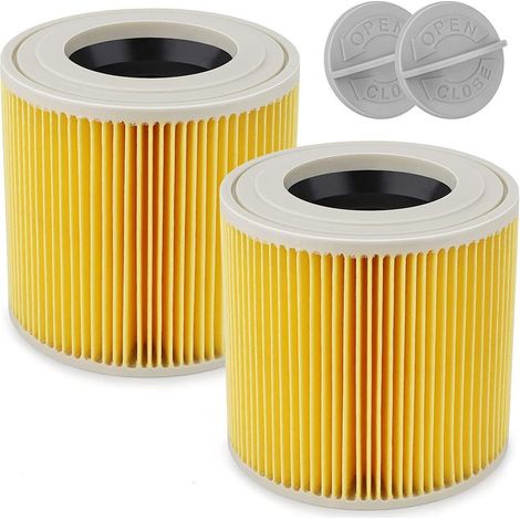 Patronenfilter für Kärcher WD3/WD2 Staubsauger – 2er-Pack Ersatzfilter – Kompatibel mit WD 2200, WD 2250, WD 3300 M, WD 3500 P – Minetgnon (1/5)