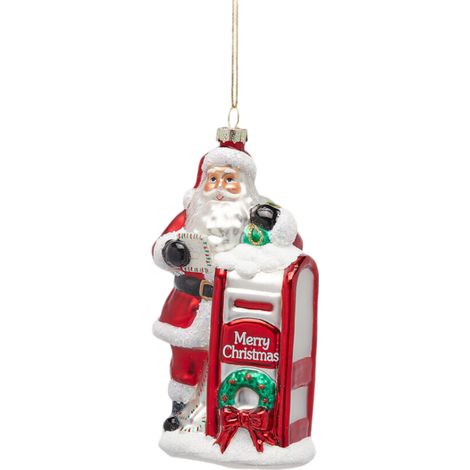 Pendaglio per albero di Natale "Babbo con Posta" da 14 cm (1/3)