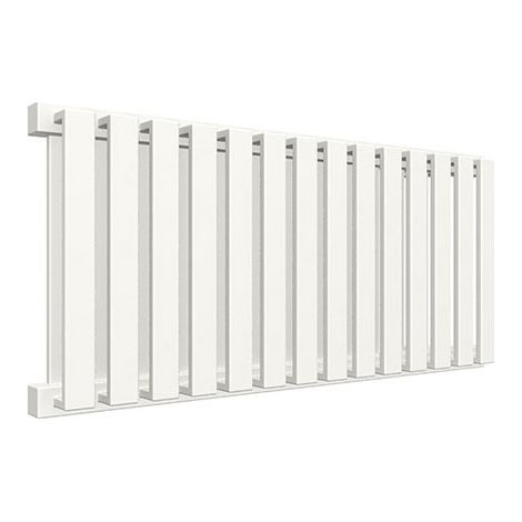Scaldasalviette ad acqua calda bianco 530mm di altezza e 375mm di larghezza - 294 Watt - NEM530/375YPB