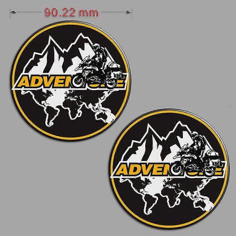 Autocollants 3D pour coffres de voiture Rallye Adventure pour BMW R1200GS, F850GS, F800GS, R1250GS, F750GS, R 1200, 1100, 1250, 850, 800, 750 GS, GSA, HP Adv - GS Stickers5 (1/5)