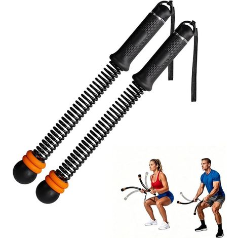 Wireless Battle Rope Fitness Equipment Space Saving Adjustable Silicone Handle Full Body Workout Bodybuilding and Fat Burning for Beginners and Advanced Black (1/5)