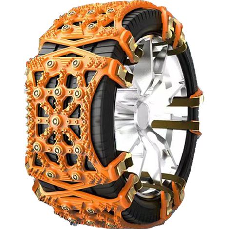 Chaînes à neige universelles en TPU pour pneus de voiture, SUV et camion, paquet de 2. (1/3)