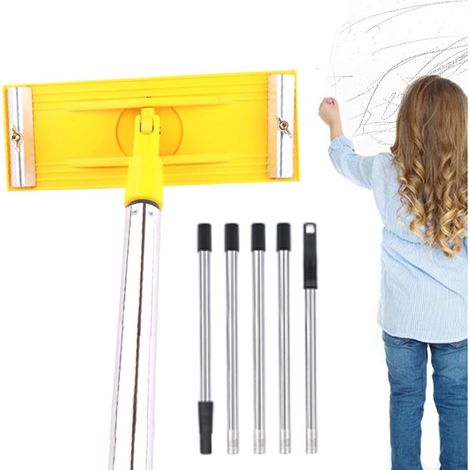 Ponceuse à barre, ponceuse à main télescopique réglable pour murs, tige d'extension pour plafonds, sols, plafonds, bois, mastic, décoration de la maison (1/5)