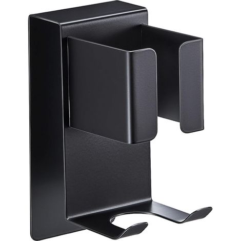 Support Lisseur, Porte Seche Cheveux Mural Sans Perçage, Porte lisseur Cheveuxs, support Seche Cheveux et Lisseur, Support Mural pour Fer à Friser (1/5)
