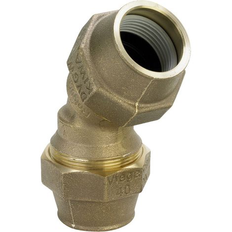 Viega Maxiplex-Bogen 45 Grad, d 50mm Rotguss Modell 9026, 712785 (1/2)