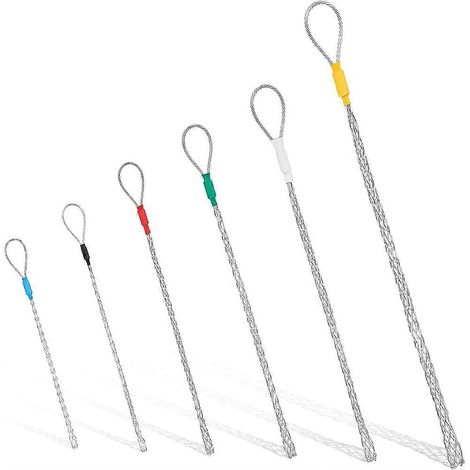 Kit de tirage de câbles 6 pièces pour électriciens, jeu de poignées de tirage pour câbles de 4 à 25 mm, outils de tirage pour câbles légers et épais - JBMEDIA (1/4)