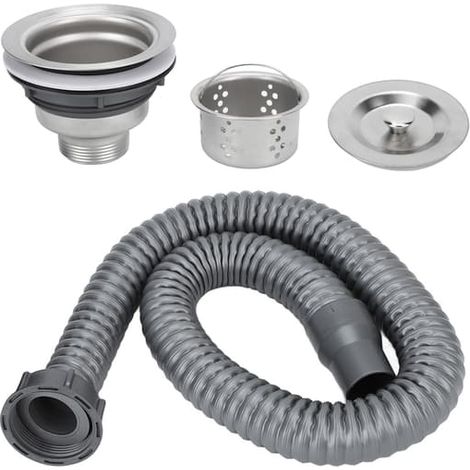 Collecteur de cheveux en acier inoxydable pour la bonde de douche, idéal pour l'entretien de la salle de bain, du lavabo ou de la baignoire.-AquaForge (1/5)