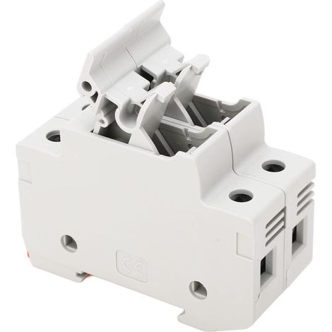 Jeffergarden Porte-fusible DC à rupture rapide 2P 32A 10x38 photovoltaïque avec fusibles PV 30A 1000VDC-DOU
