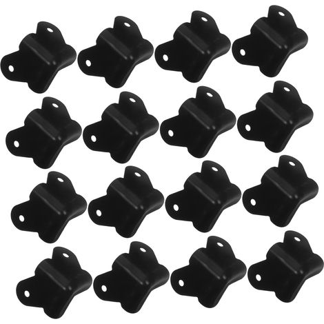 12 protège-coins pour meubles fer noir pour coins pointus (1/5)