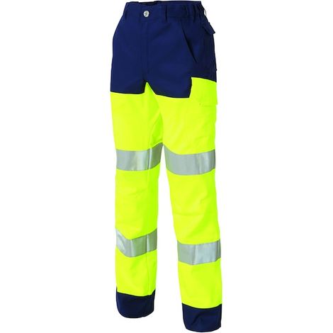 Pantalon haute visibilité LUKLIGHT jaune/marine - 36 - MOLINEL