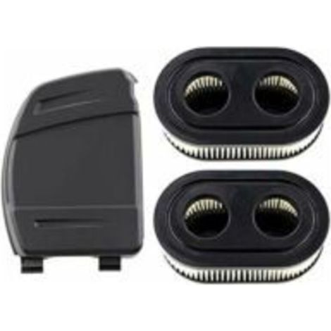 Ensemble de 2 Filtres à Air avec Couvercle de Filtre à Air pour Moteurs Briggs & Stratton 550E, 575EX, 575IS, 625EXI, 650EXI, 675EXI, 675IS, Remplace les Pièces 594106, 798339, 798452, 593260.-DPZO..D