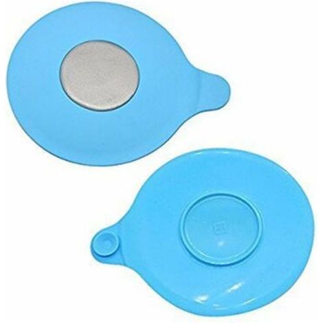 2er-Pack Badewannenstöpsel für Haarfänger (blau), Badewannenablaufsieb, Spülbeckensieb, Silikonablaufstöpsel (1/5)