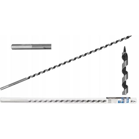 Geko Foret spiralé 8 mm acier 460 mm pour bois