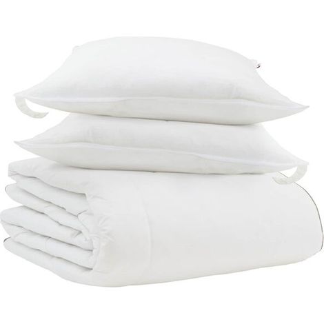 Ensemble de couette d'hiver en duvet de canard (avec oreiller), trois pièces, blanc, duvet de canard (1/5)