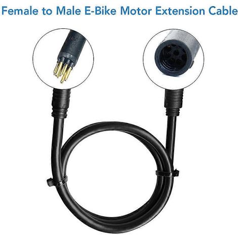 Verlängerungskabel für E-Bike-Motoren (weiblich auf männlich), 9-polig, wasserdicht