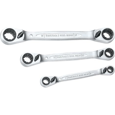 Teng 6503RX Multi Ratchet Ring Spanner Set of 3 8-19mm TEN6503RX (1/3)