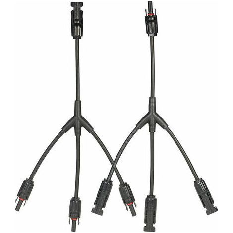 ALLIANDISAdaptateur MC4 pour câble de panneau solaire en Y, 1 paire M/FFF et F/MMM - 1 paire M/FFF et F/MMM - RW (1/4)