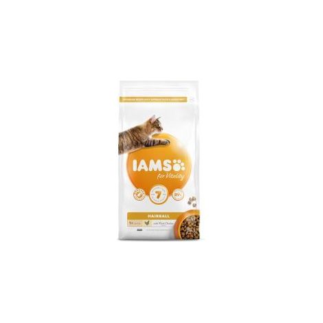 IAMS for Vitality Hairball Cat Food with Fresh chicken - 2kg - 492266