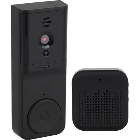 Sonnette vidéo sans fil avec communication bidirectionnelle, application de stockage cloud, détection de mouvement, capteur infrarouge, grand angle 130°, étanche IP65, caméra HD pour la maison (1/5)